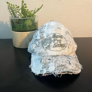 Bass Pro Shops Distressed White Cap